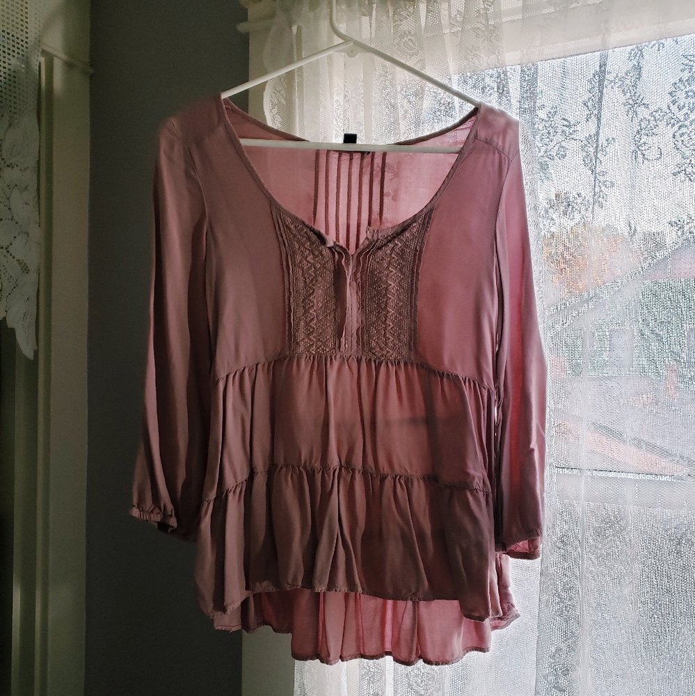 american eagle peasant blouse